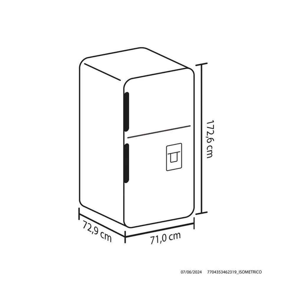 REFRIGERADORA HACEB 404L - NEGRA