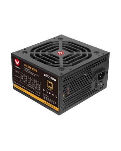 FUENTE DE PODER 500W SATE GOLD PRO 500 80 PLUS GAMING MODULAR 20+4PX1/PERIFERICOSX2/SATAX6/PCI-E P6+2X2/CPU P4+P4X1