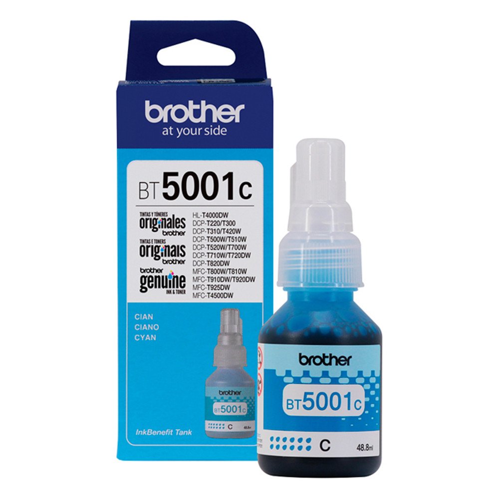 TINTA BROTHER BT5001C CYAN 48.8 ML.