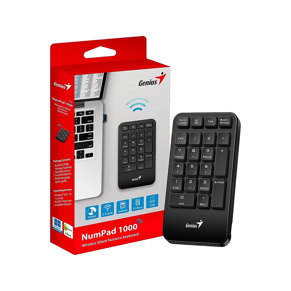 TECLADO NUMERICO GENIUS NUMPAD 1000