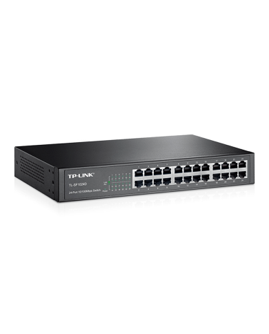 SWITCH TPLINK 24 PUERTOS TL-SF1024D (METÁLICO)
