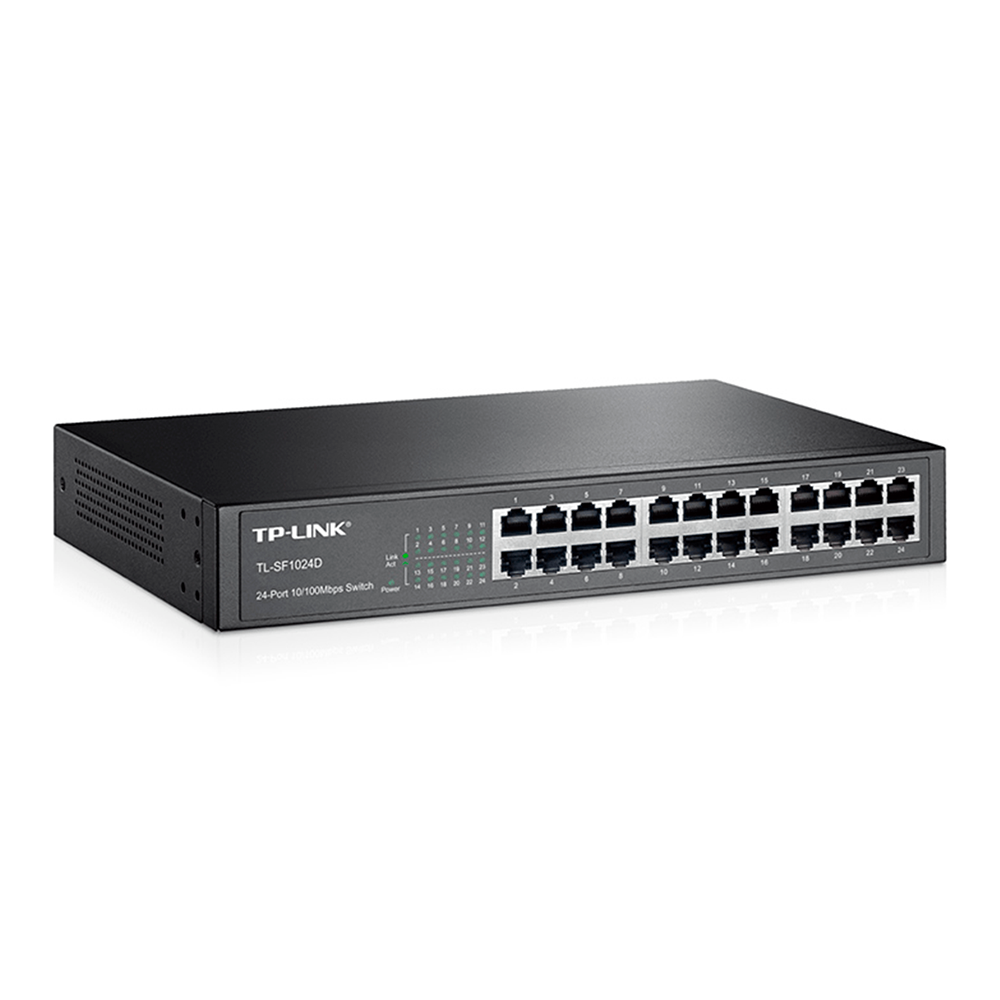 SWITCH TPLINK 24 PUERTOS TL-SF1024D (METÁLICO)
