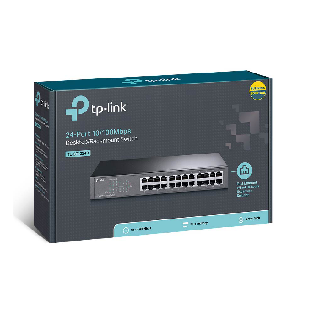 SWITCH TPLINK 24 PUERTOS TL-SF1024D (METÁLICO)