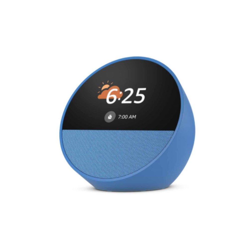 PARLANTE AMAZON ECHO SPOT RELOJ MOD:BV84J9 AZUL 840268974282