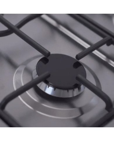 COCINA A GAS ECOLINE NOELIA INOX 4 QUEMADORES
