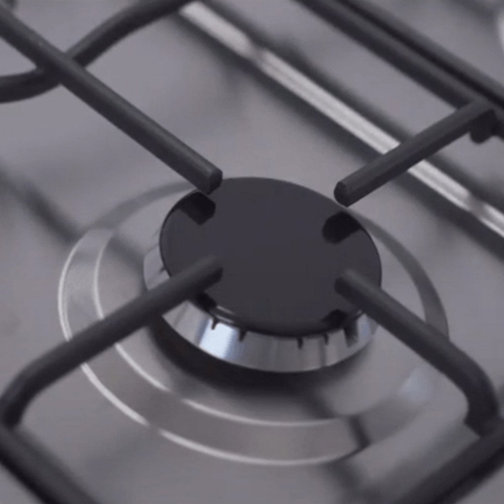 COCINA A GAS ECOLINE NOELIA INOX 4 QUEMADORES