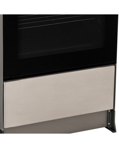 COCINA A GAS ECOLINE NOELIA INOX 4 QUEMADORES