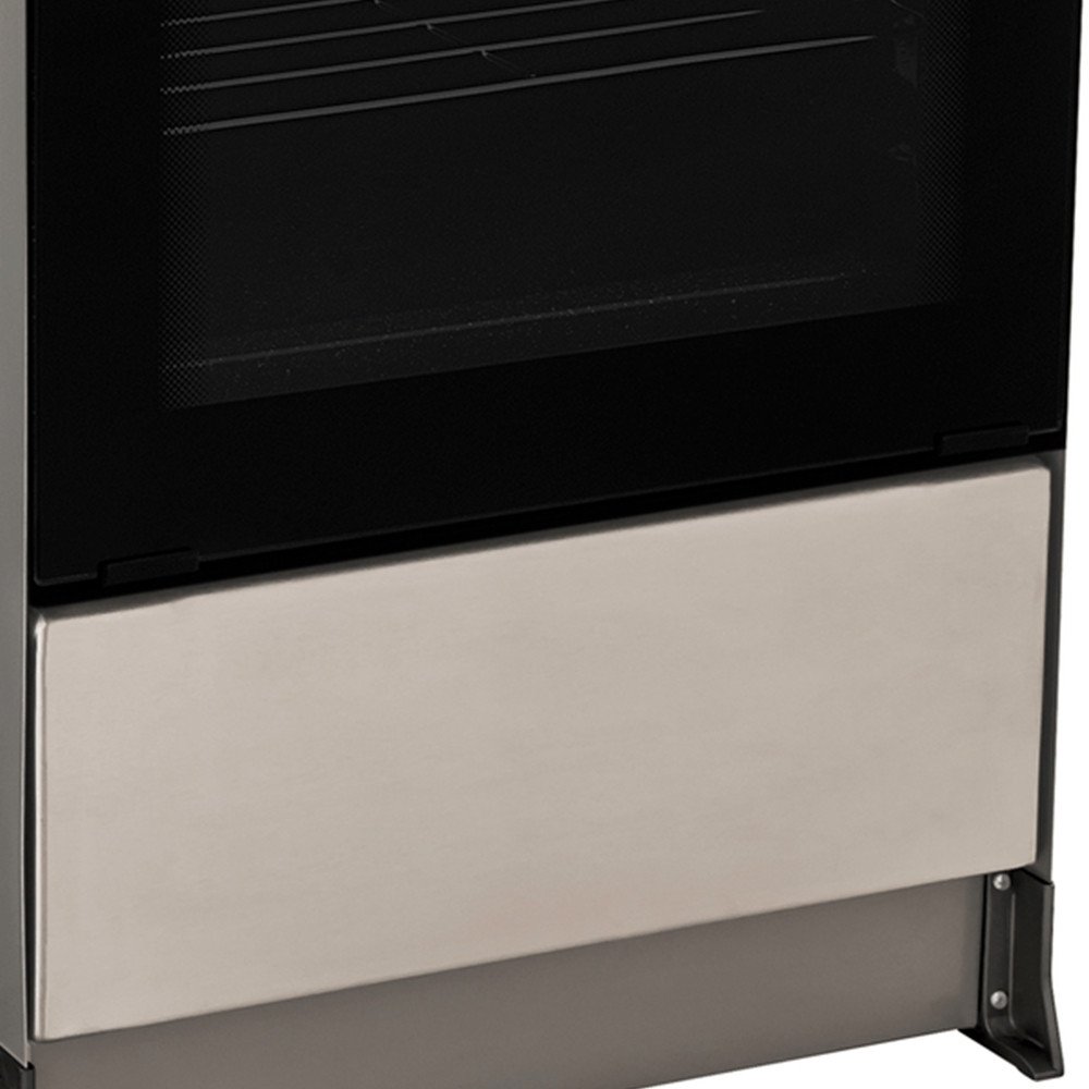 COCINA A GAS ECOLINE NOELIA INOX 4 QUEMADORES