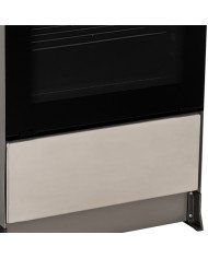 COCINA A GAS ECOLINE NOELIA INOX 4 QUEMADORES