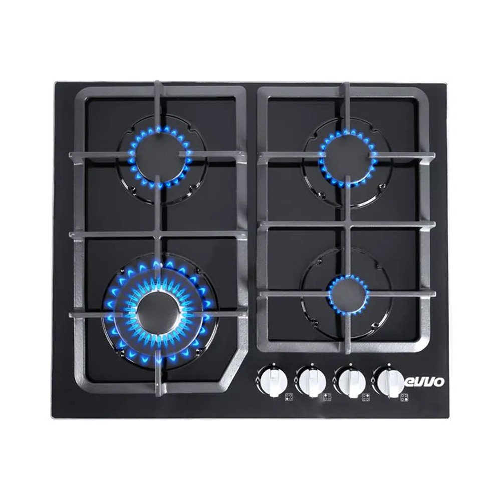 ENCIMERA EVVO VIDRIO TEMPLADO 4Q.GLASS BLACK GS4G23