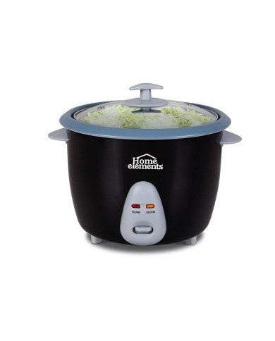 OLLA ARROCERA HOME ELEMENTS  0.6 LITROS NEGRA HEAR04N