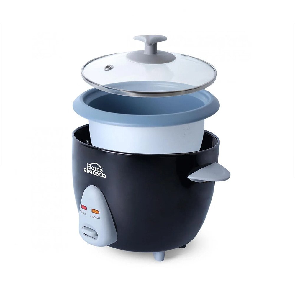 OLLA ARROCERA HOME ELEMENTS  0.6 LITROS NEGRA HEAR04N