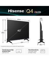 TELEVISOR HISENSE SMART QLED 40" FHD HS-40Q4SV